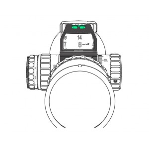Уровень пузырьковый с линзой Vector Optics X-Accu 30мм Quick-flip Turret Mark Magnifier Mount Ring with Level Bubble, арт. SCTR-01 [Vector Optics]